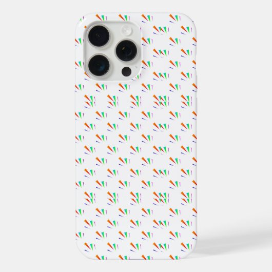 カラフルな幾何学模様のスマホケース iPhoneケース (裏面)