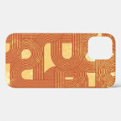 カラフルな幾何学模様のビンテージ抽象画 Case-Mate iPhoneケース (裏面 (横))