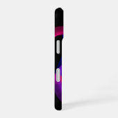 カラフルな幾何学模様のブレンド iPhone 16 カバー (右側面)