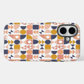 カラフルな幾何学模様の秋色デザイン Case-Mate iPhoneケース (裏面 (横))
