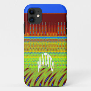 カラフルな幾何学模様アートプリント iPhone 11 ケース