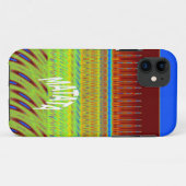 カラフルな幾何学模様アートプリント Case-Mate iPhoneケース (裏面(横))