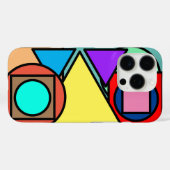 カラフルな幾何学模様 Case-Mate iPhoneケース (裏面 (横))
