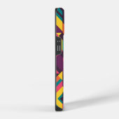 カラフルな幾何学模様 iPhoneケース (右側面)