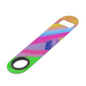 カラフルな幾何学的なフラクタルスピードボトルオープナー スピード栓抜き (裏面アングル)