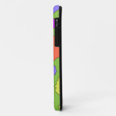 カラフルな幾何学的なレトロフンキーサークルiPhoneケース Case-Mate iPhoneケース (裏面/左)