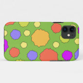 カラフルな幾何学的なレトロフンキーサークルiPhoneケース Case-Mate iPhoneケース (裏面(横))