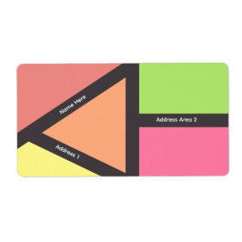 カラフルな幾何学的ラベル ラベル