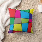 カラフルな幾何学的形状 クッション (ブランケット)