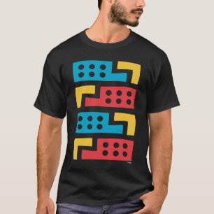 カラフルな幾何学的抽象構成 Tシャツ