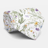 カラフルな庭の花 ワイルドフラワー 春の草原 ネクタイ (ロール)