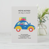 カラフルな引越しのご案内カード 案内状 (スタンド正面)