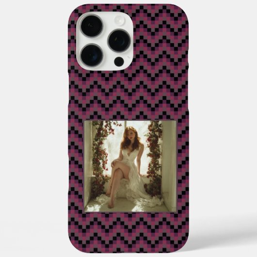 カラフルな彼女への誕生日プレゼント ヘリンボーン Case-Mate iPhoneケース (裏面)