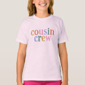 カラフルな従兄弟クルーのお揃いファミリー Tシャツ (正面)