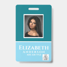 カラフルな従業員写真 名前 QRコードスキャン バーコード