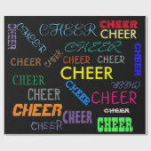 カラフルな応援のパーソナライズな包装紙 ラッピングペーパー (フラット)