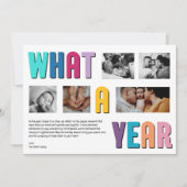 カラフルな思い出のホリデー フォト カード (正面)