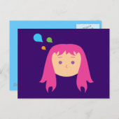 カラフルな思考 ポストカード (正面/裏面)