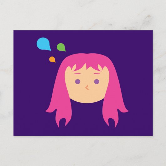 カラフルな思考 ポストカード (正面)