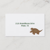 カラフルな恐竜のお母さんカード コーリングカード (裏面)