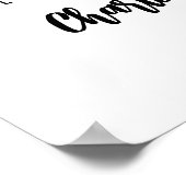 カラフルな恐竜の結婚式ウェルカム ポスター (角)