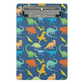 カラフルな恐竜は個人化なります ミニクリップボード (正面)