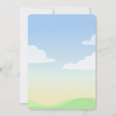 カラフルな恐竜をテーマにした誕生日パーティーの招待状 招待状 (裏面)