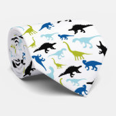 カラフルな恐竜パターンネクタイ ネクタイ (ロール)