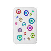 カラフルな悪のまなざし バスマット (正面縦)