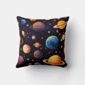 カラフルな惑星 クッション (裏面)