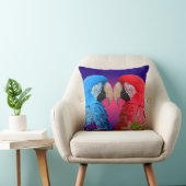 カラフルな愛鳥、コンゴウインコまたはオウム クッション (椅子)