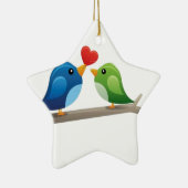 カラフルな愛鳥 セラミックオーナメント (右)