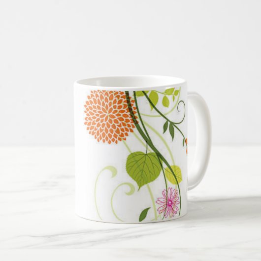 カラフルな愛 コーヒーマグカップ (正面右)