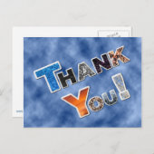 カラフルな感謝のポストカード ポストカード (正面/裏面)