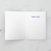 カラフルな感謝の言葉の行 おもしろい サンキューカード (内部)