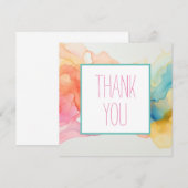 カラフルな感謝カード (正面/裏面)