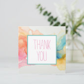 カラフルな感謝カード (スタンド正面)