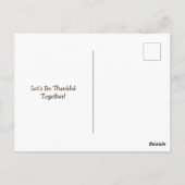 カラフルな感謝祭の収穫 ポストカード (裏面)