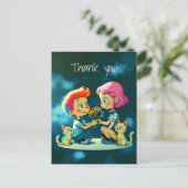 カラフルな感謝 ポストカード (スタンド正面)