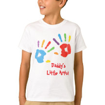 カラフルな手形 Daddy’s Little Artist