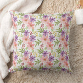 カラフルな手描きの花のシームレスパターン-1 クッション (ブランケット)