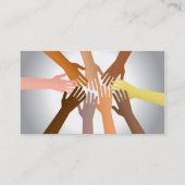 カラフルな手 名刺 (裏面)