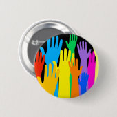 カラフルな手 缶バッジ (正面&裏面)