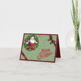 カラフルな折りたたみクリスマスカード シーズンカード