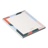 カラフルな抽象アート ユニークなパーソナライズ ノートパッド (アングル)