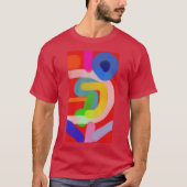 カラフルな抽象アート 15 Tシャツ (正面)