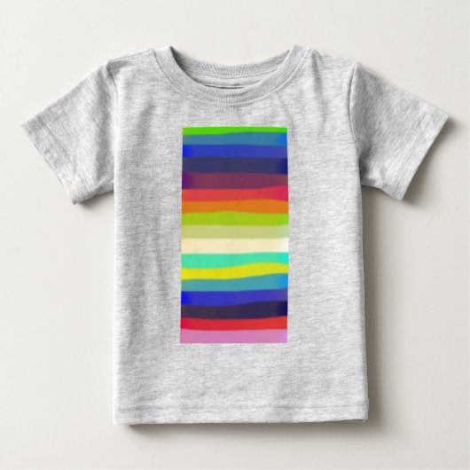 カラフルな抽象アート 18 ベビーTシャツ (正面)