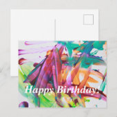 カラフルな抽象アート-2-ポストカード ポストカード (正面/裏面)