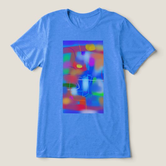 カラフルな抽象アート 6 トライブレンドTシャツ (デザイン正面)
