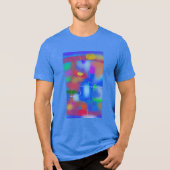 カラフルな抽象アート 6 トライブレンドTシャツ (正面)